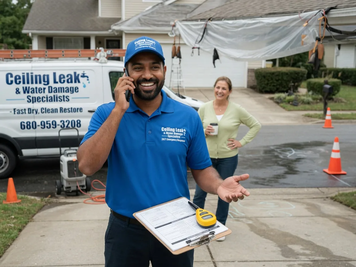 Ceiling Leak Cleanup Dodge, NE FAQs